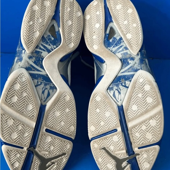 Nike Air Jordan 8.0 Size 12 White/Royal Blue/Silver 467807-102 - Picture 5 of 5